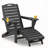 HDPE Adirondack Foldable Chair with Retractable Ottoman-26271877