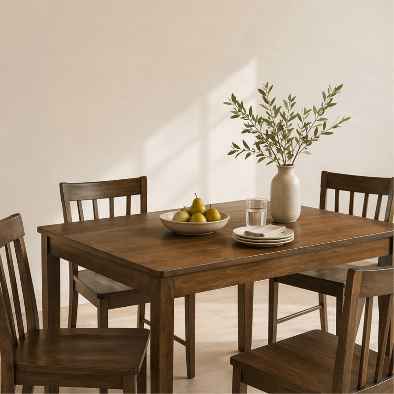 Table de salle à manger carrée en bois, table de cuisine pour petits espaces, table pour 4 personnes.

TABLE SEULE
