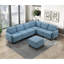 Repose-pieds de rangement pour meubles de salon en bois massif touffeté confort moderne 1pc