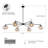 Orbelle 59" 6-light Dimmable Sputnik Bubble Glass Chandelier For Dining Room