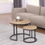 Table d'appoint ronde, table basse d'appoint, peu encombrante, style industriel moderne