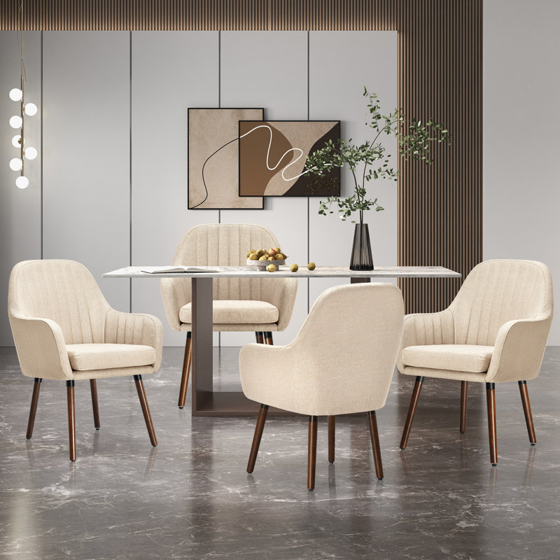Oblak Upholstered Linen Armchair
