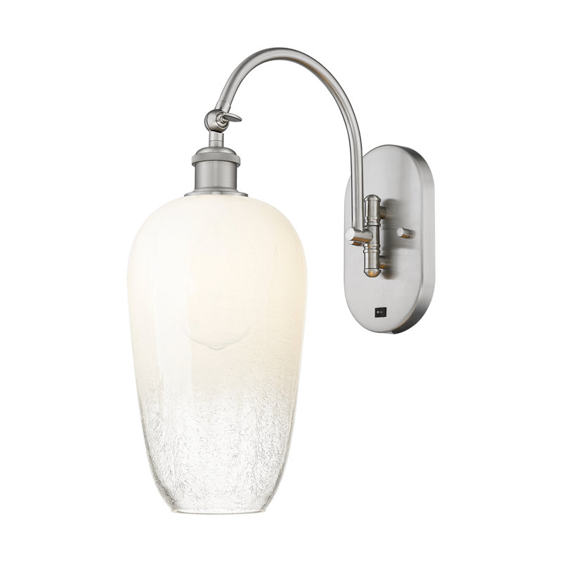 Ballston - Kazmierski - 1 Light Swiveling Sconce, Brushed Satin Nickel, Opal