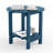 18 Inch Round Outdoor Side Table Adirondack Plastic/Resin Patio Side Table Weather Resistant End Table with Storage Shelf-95290097