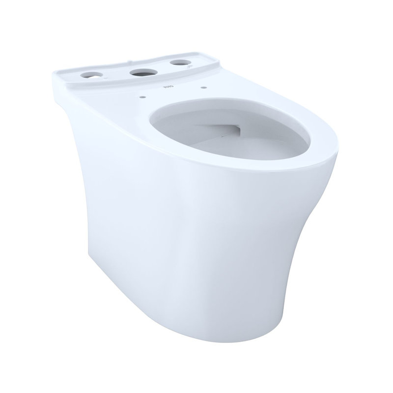 Toilette allongée deux pièces 1,28 et 0,8 GPF TOTO® Aquia® IV avec CEFIONTECT® et siège SoftClose®, prêt pour WASHLET® +, blanc coton