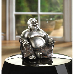 STATUE DE BOUDDHA HEUREUX ASSIS