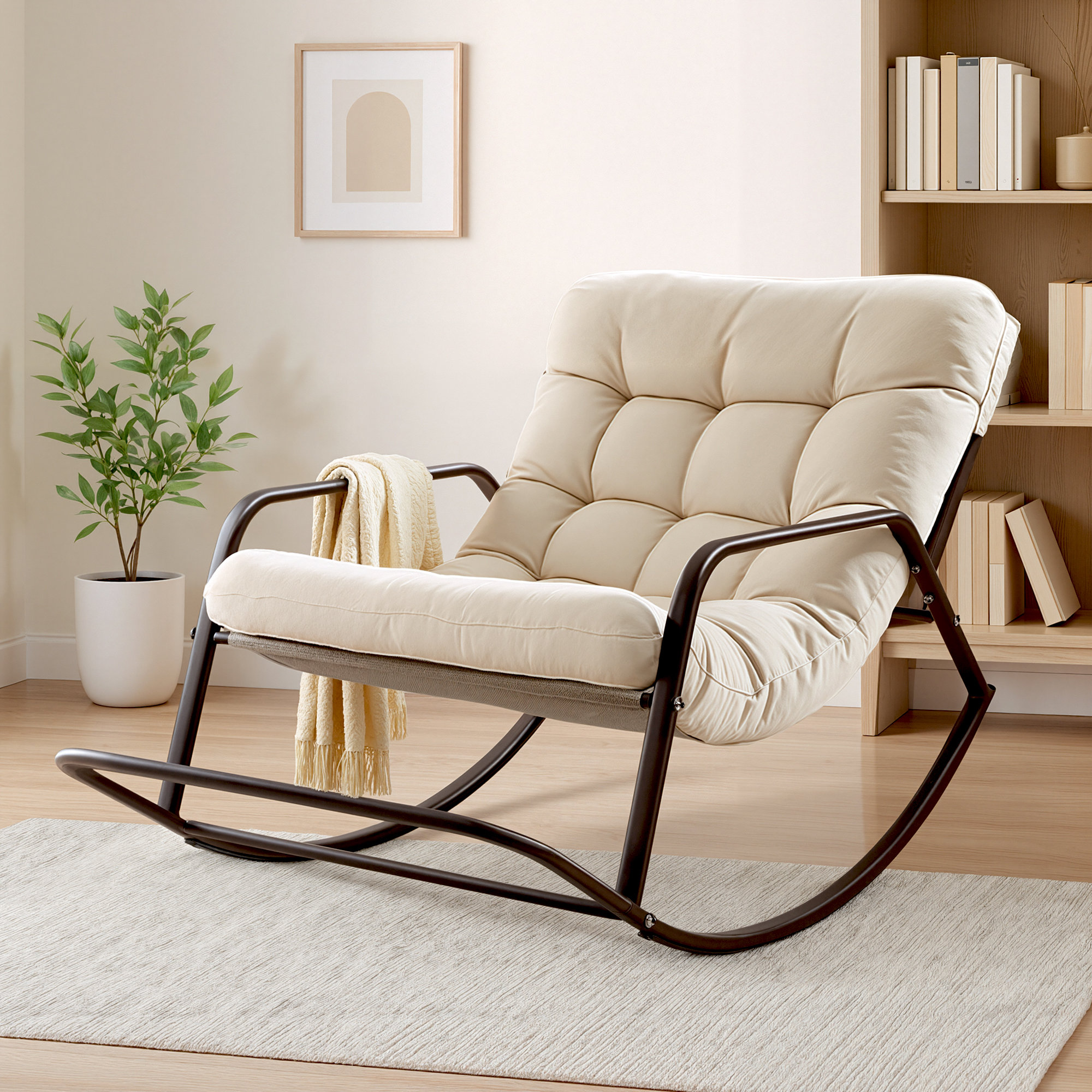 George Oliver Indoor Royal Rocking Chair, Lounge Chair Rocker ...
