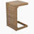 C-shape end table  Brown