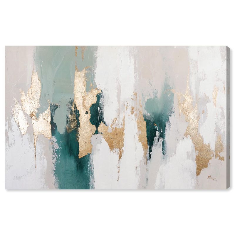 Aurora in Motion II Large Abstract Wrapped Canvas Art