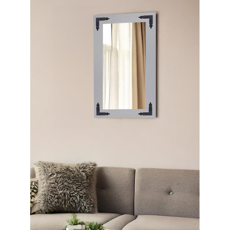 Miroir Gracie Oaks, Gris, 20 po x 33 po