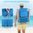Wide 25" Low Backpack Beach Chair With 5 Position Lay Flat & Metal Handle, PVC-coated polyester Folding Beach Chair For Adults With Cooler Pouch, Storage Bag, Towel Bar, Foot Mat, For Camping, 350lbs(set Of 2, Dark Blue)-1645946759-1646797434-1647641744