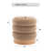 18'' Wide Round Upholstered Pouf Ottoman