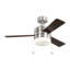 Ventilateur d'intérieur Syrus de 44 pouces en acier brossé avec pales réversibles argent / noyer américain avec ensemble d'éclairage et chaîne de traction à 3 vitesses-2084027299