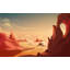 Murale pelez et collez de qualité supérieure - Sunset Canyon-657972667