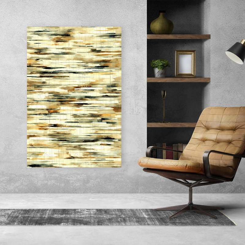 Ligne verte, art abstrait abstrait et minimaliste contemporain