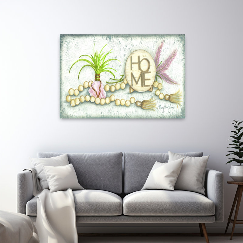 Beaded Gem, art abstrait de cactus, paysage, H 32 po x l 48 po