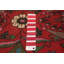 Tapis de couloir unique en laine 2 pi 11 po x 9 pi 11 po rouge Lennin