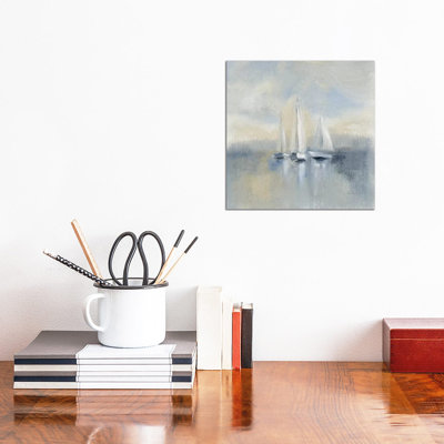 Morning Sail, Blue by Silvia Vassileva - Wrapped Canvas Painting