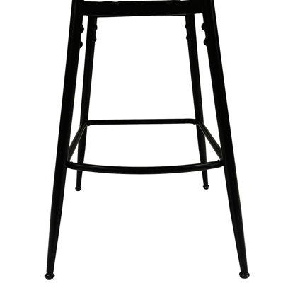 De 2 tabourets de bar en cuir technique - brun. Pivotant à 360 degrés, confortable avec repose-pieds pour îlot de cuisine en cuir 28 ", îlot de cadre, café, restaurant