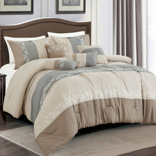 Ensemble d'édredon en microfibre 7 pièces