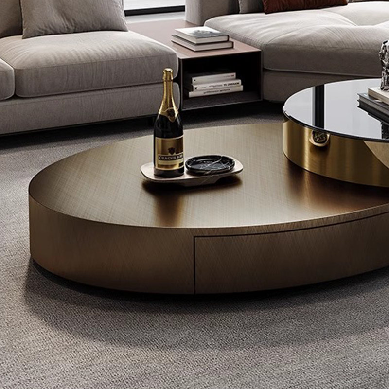Light luxury modern revolving coffee table