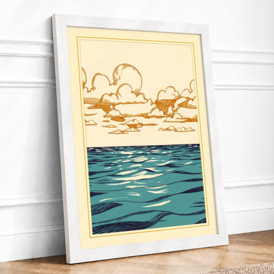 Sky Meets Sea Coastal - Framed Print
