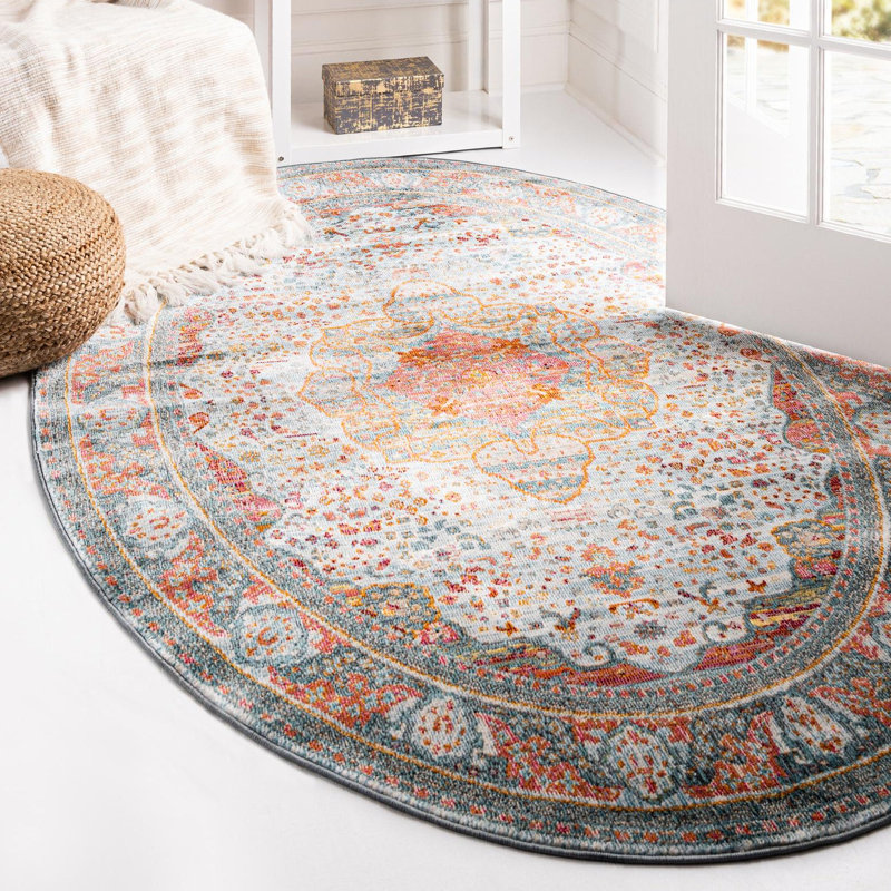Folmar Oriental Indoor Rug, Oval 7'10" x 10'
