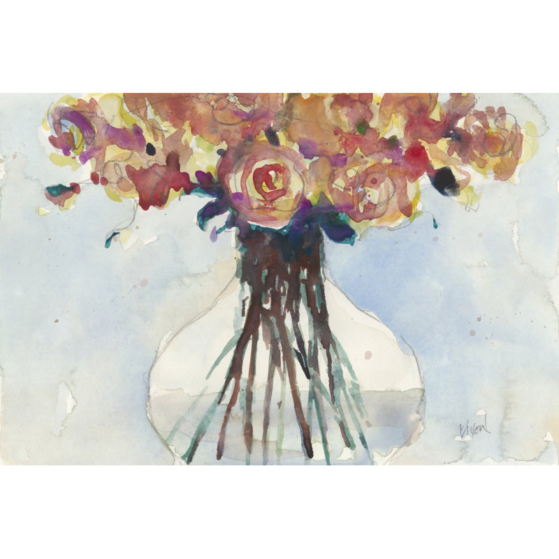 Faded Roses I by Samuel Dixon - Wrapped Canvas Painting, 51cm H x 76cm W x 3.8cm D