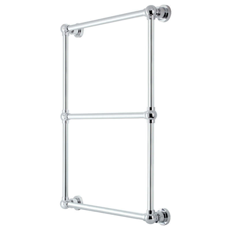 Kingston Brass Palatine 24-Inch Wall Mount 3-Bar Towel Rack, Polished Chrome, 32" H x 30" W x 3" D
