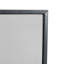 Pare-étincelles en fer 1 panneau Regina 38 po x 30 po, finition noire