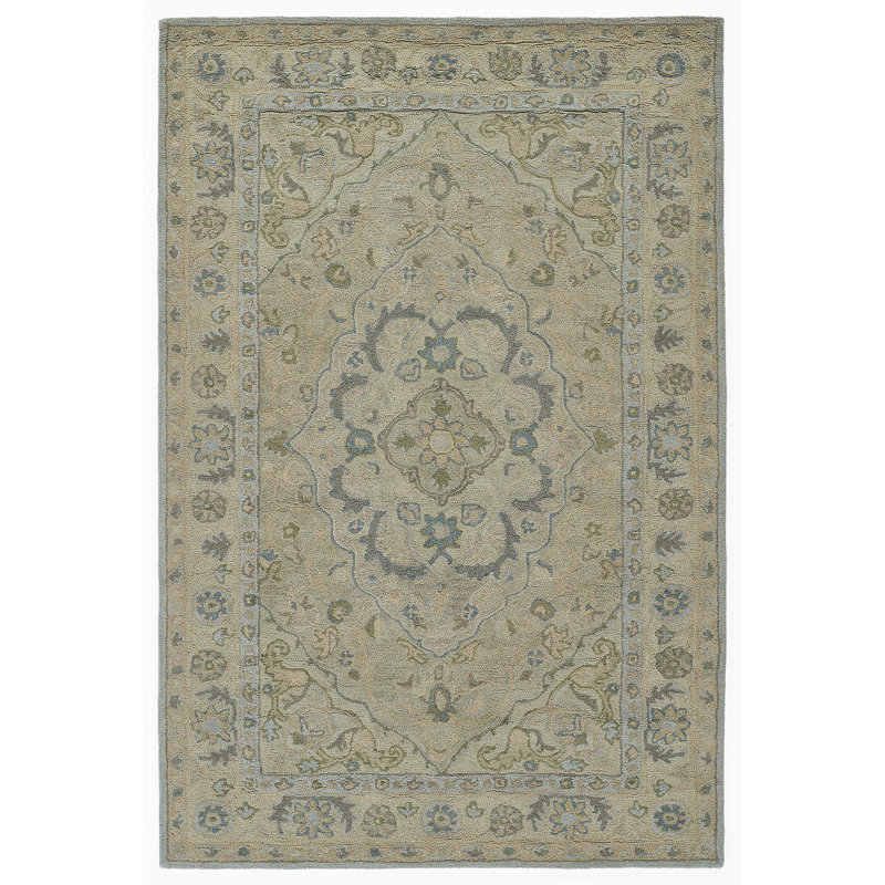 Wool Oriental Indoor Rug, Rectangle 3'6" x 5'6"
