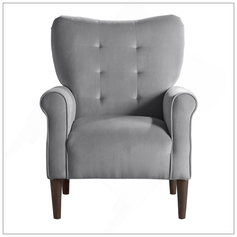 Fauteuil d'appoint confortable et capitonné pour le salon, rehaussant le style intérieur