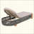 Outdoor Chaise Lounge Chair, Acacia Wood Pool Chair With Adjustable Backrest And Cushion, Outdoor Lounge Chair For Beach, Yard, Or Poolside (Rope)-1761947173-1761947170