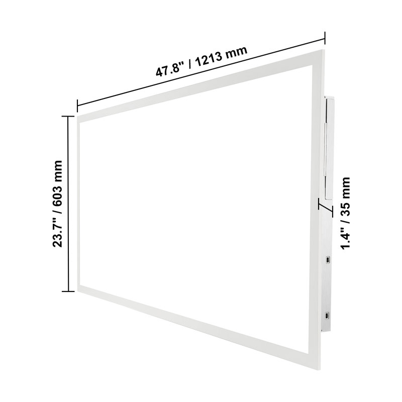 Plafonnier rectangulaire Dimmable