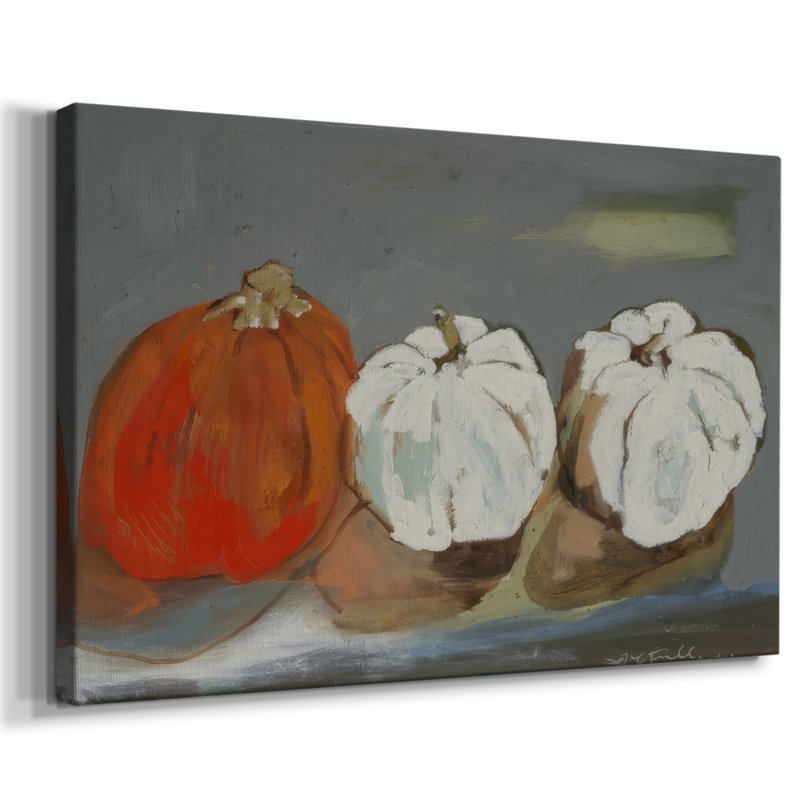 One Orange, Two White -Gallery Wrapped Cavas, 24X36