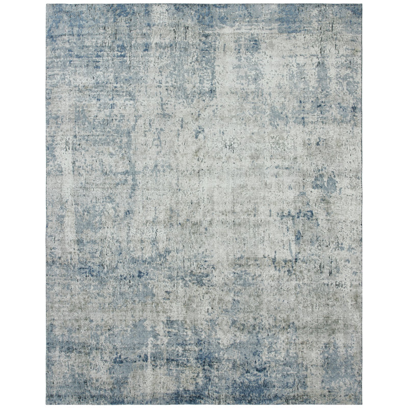 Elements Ocean Haze Handmade Area Rug, Rectangle 7'6" x 9'6"