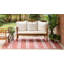 Striped Indoor / Outdoor Area Rug-749336005