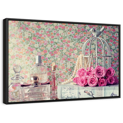 " Rose Birdcage Canvas Print "