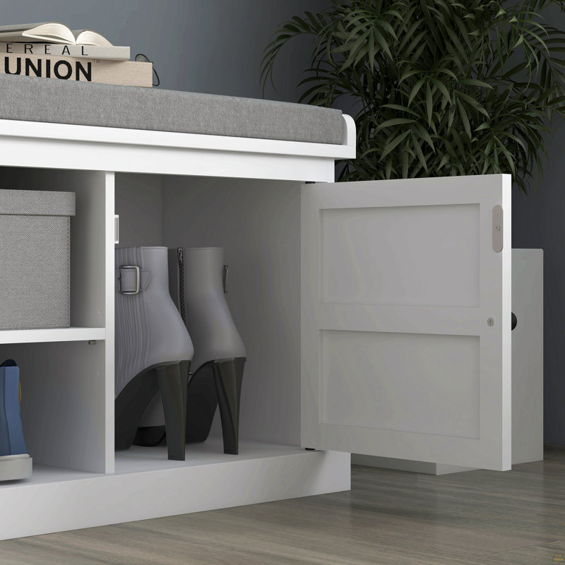Banc de rangement rembourré Sonila