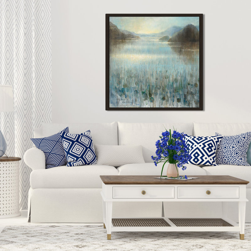 «Through the Mist I», reproduction de peinture à l'acrylique sur toile, H 36 po x l 36 po x P 1,5 po, Toile tendue