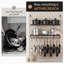 Wall Mounted Pot Rack Kitchen 30 Inch 2-Tier Wall Shelf with 12 Hooks-110080706
