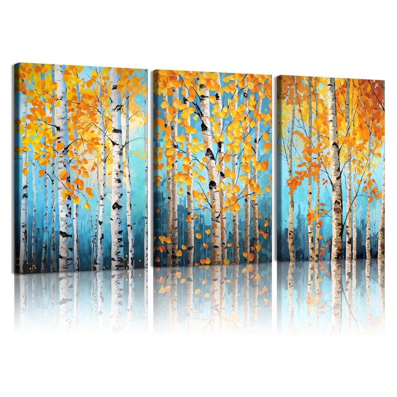3 Piece Wrapped Canvas Print, 40" H x 60" W
