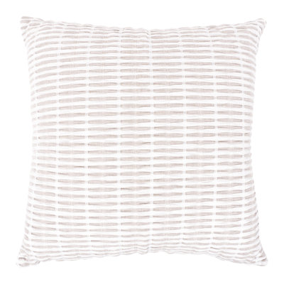  Pleated Please Throw Pillow With Feather Filled Insert, 20" x 20"