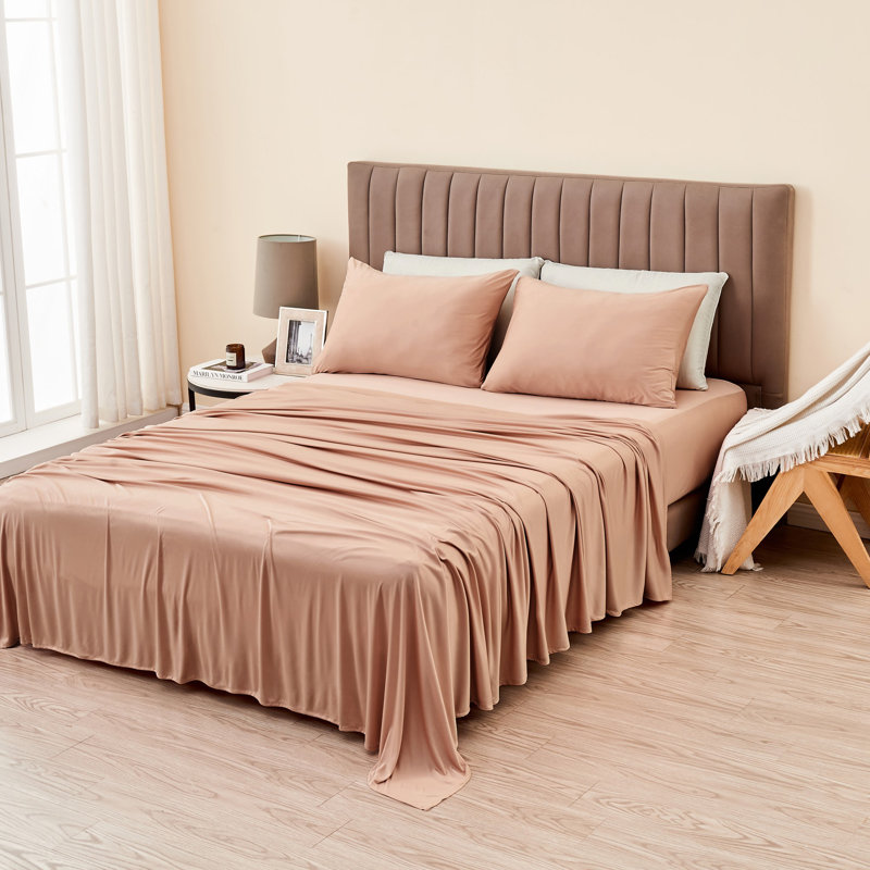 Twin Pink Ultra Soft Polyester Microfiber Bed Sheet Set