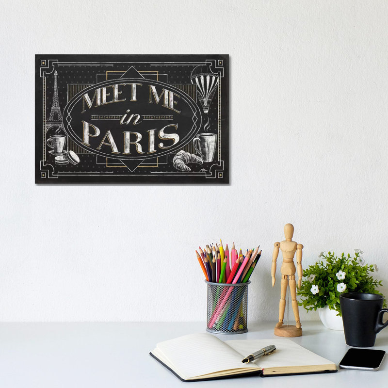 Vive Paris IV by Janelle Penner - Wrapped Canvas Print, 20.32cm H x 30.48cm W x 1.905cm D