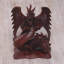Statue de l’indonésie en bois féroce dragon ConCo