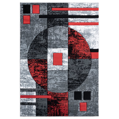 Zabala Synthetic Abstract Indoor Rug