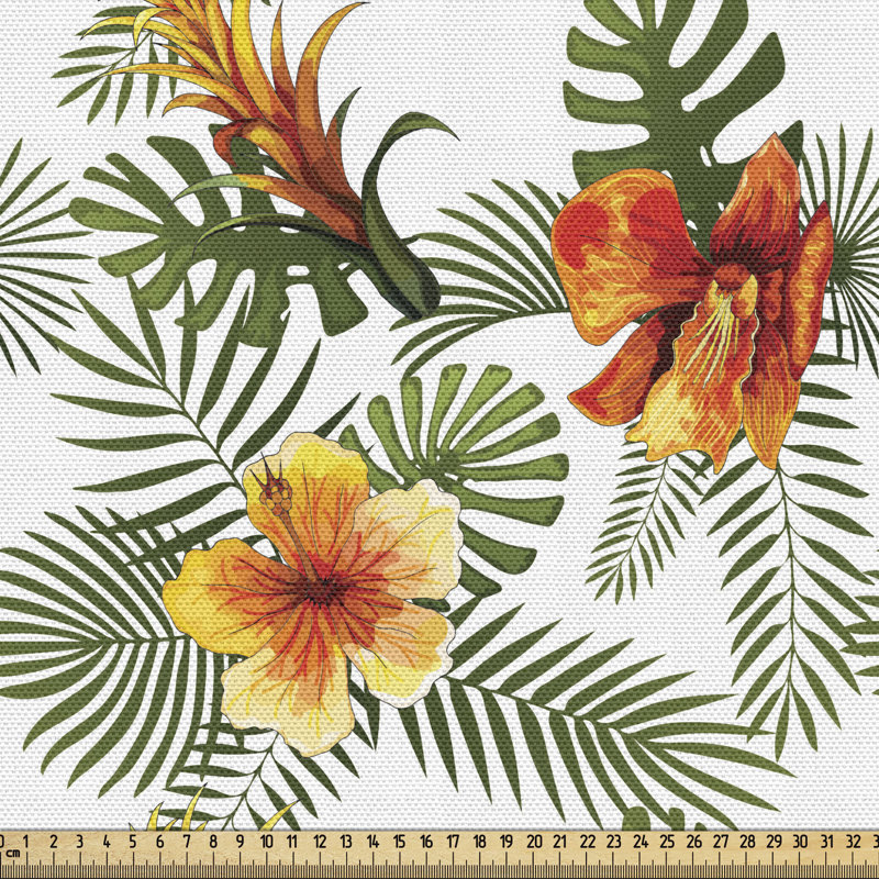 Tissu d'hibiscus, l 58 po x L 108 po