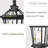Outdoor Post Lamp Black Finish