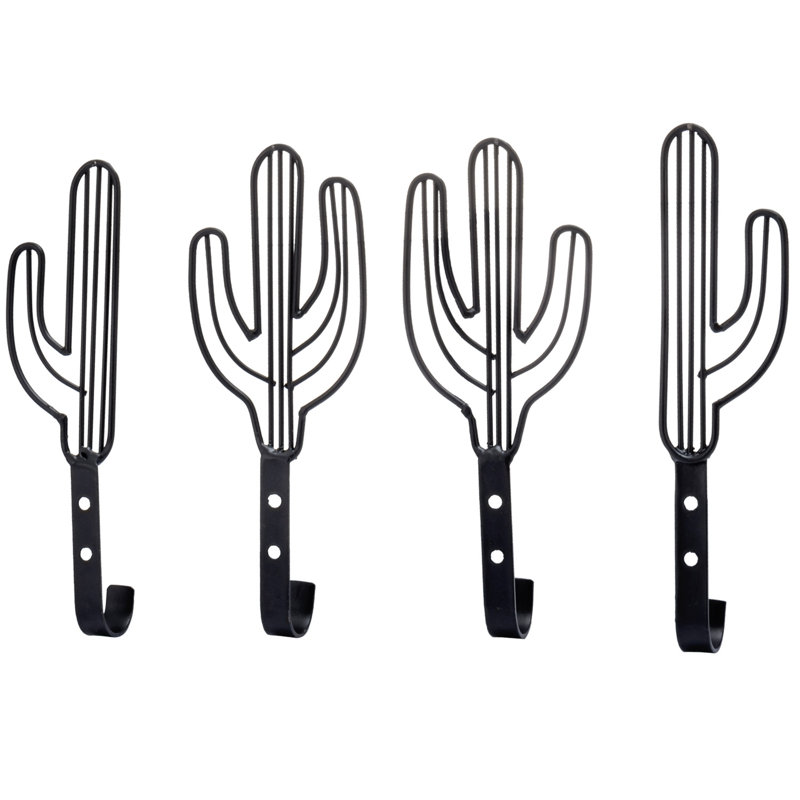 Metal Wall Hook, Black